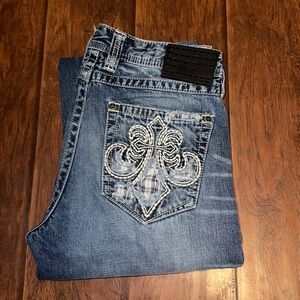 Buckle - Black Premium Jeans - Cooper Relaxed Boot - 34 Extra Long